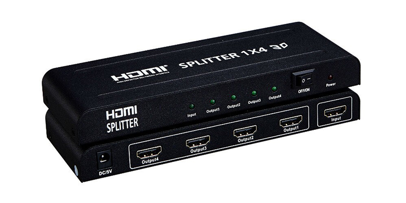 Manufacturing Companies for Fiber Network - 4K 2K HDMI Splitter 1 to 4 – GreenGo