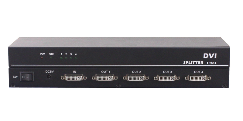 Factory Supply Iptv Headend Equipment - Cheap Price for 4 Port Dvi Splitter 1×4 – GreenGo