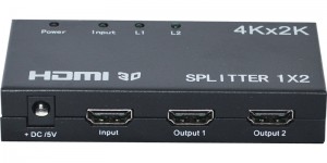 4K 2K répartiteur HDMI de 1 à 2