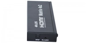 4K 2K HDMI మ్యాట్రిక్స్ 4 ఇన్పుట్లను 2 ఉద్గాతాలు