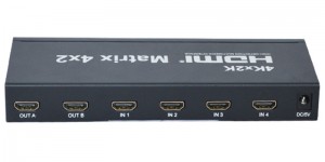 4K 2K HDMI Matrix 4 indgange 2 udgange