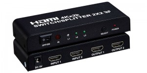 4K 2K HDMI Splitter 2 al 2