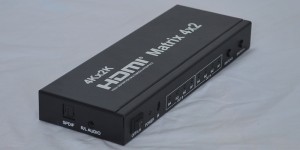 4K 2K HDMI matrix 4 inputeve 2 dalje