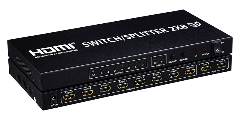 Fixed Competitive Price 16 Channel Modulator - 4K 2K HDMI Splitter 2 to 8 – GreenGo