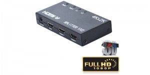 4K 2K HDMI hollti 1 i 2