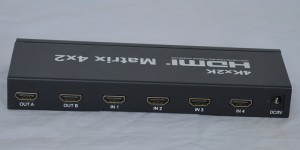 4K 2K HDMI Матрыца 4 ўваходу 2 выхаду