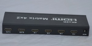 4K 2K HDMI නියමයන් 4 යෙදවුම් 2 ප්රතිදානයන්