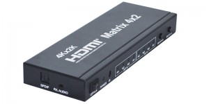 4K 2K HDMI Matrix 4 giriş 2 nəticələr