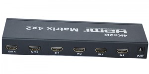 4 हजार 2K HDMI म्याट्रिक्स 4 आदानों 2 आउटपुटहरू